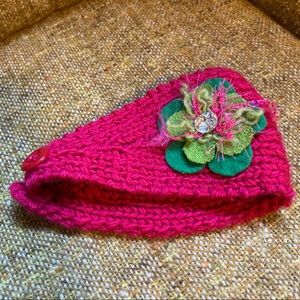 Hand knit ear warmer